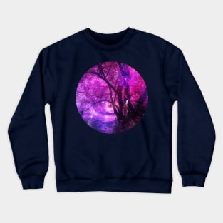 Fairy hide in the pink forest Crewneck Sweatshirt